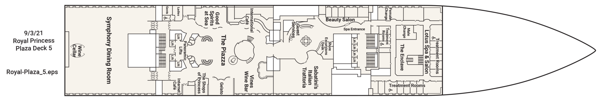 Deck 5 - Plaza plan